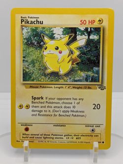 YELLOW PINKY: Pikachu Pokemon Card