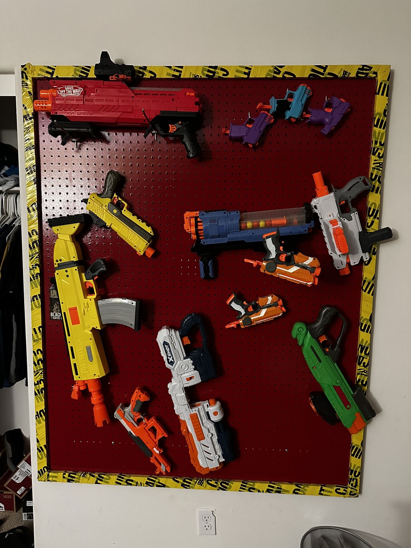 Nerf Guns And Wall