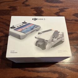 DJI mini 3 drone with built in screen remote controller 