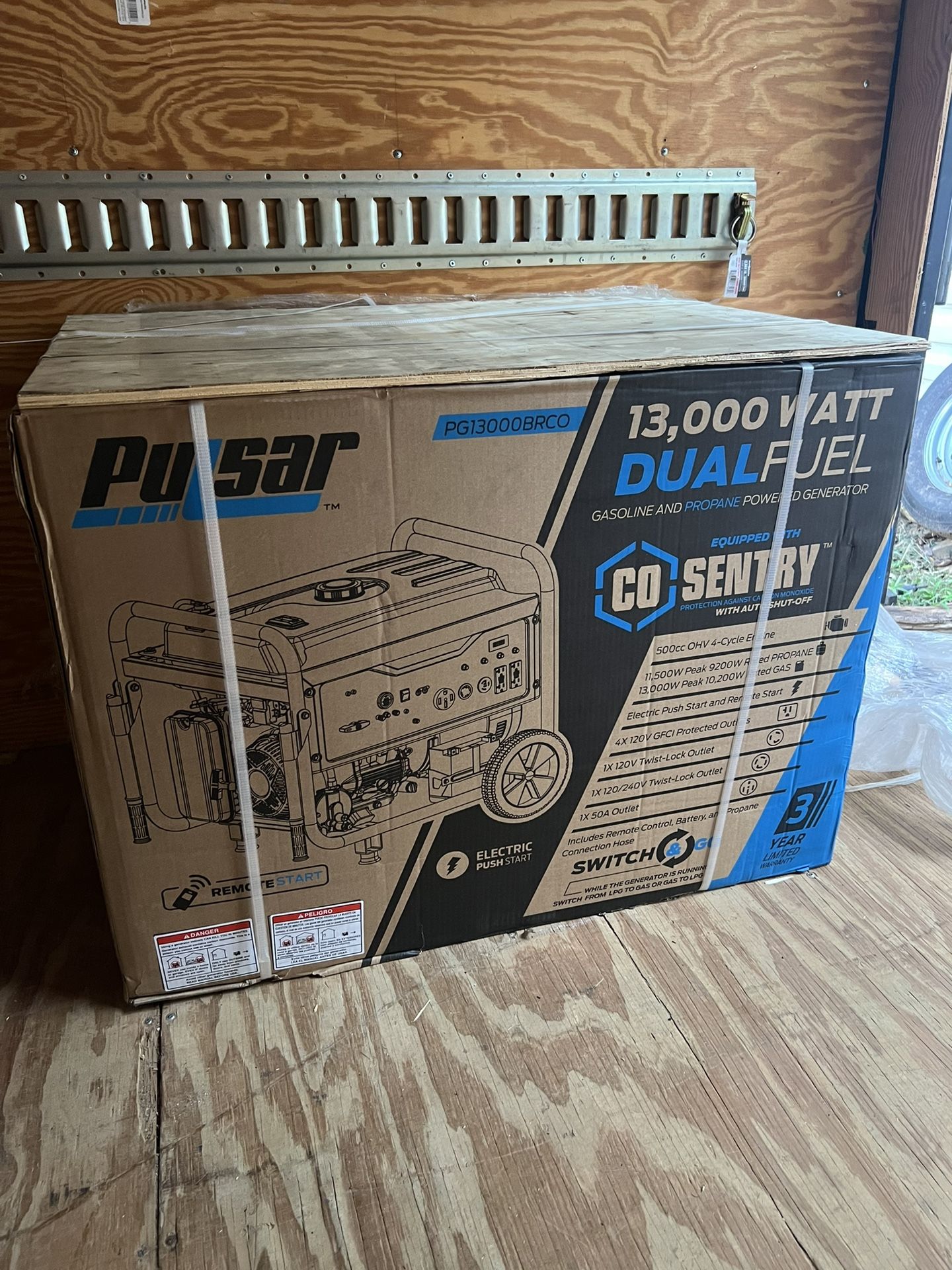 Pulsar 13,000 Watt Dual Fuel Portable Generator