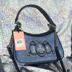 New Blue Juicy Couture Purse Crossbody Bag Handbag Juicy Lovers Club Custom Dyed