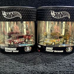 Hot Wheels 35th Snake & Mongoose anniversary Funny Cars Only 2000 Made 