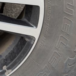 4 GMC Rims and 4 Bridgestone Tires For Sale 