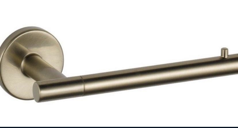 Single Post Toilet Paper Holder in Champagne Bronze