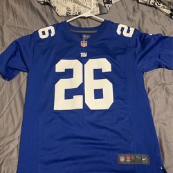Brand new size large NFL official Saquon Barkley jersey