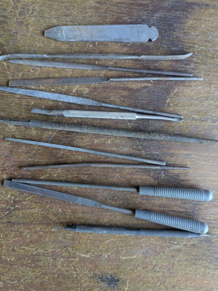 Lot Of 12 Various Metal Files
