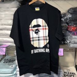 Bape Shirt Burberry Medium Black 