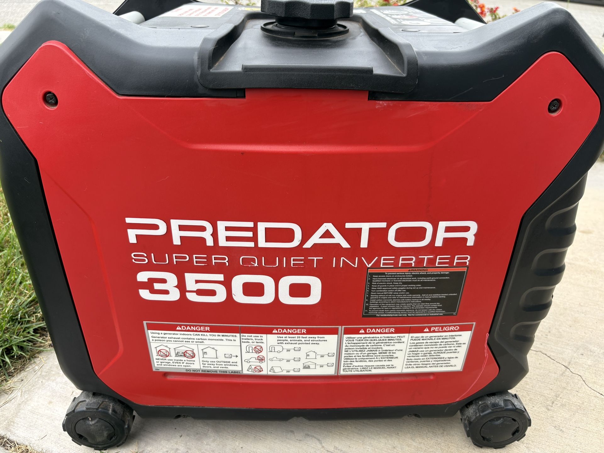 Predator 3,500 Watt Super Quiet Generator