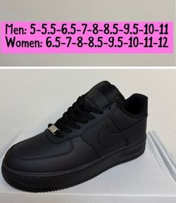Nike Air Force 1, black, new