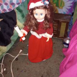 Vintage Electric Christmas Doll
