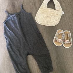 3 Months Outfit & Sandals 