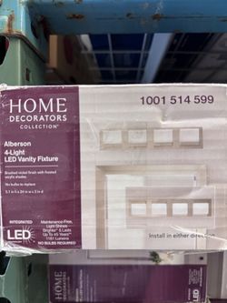 Home Decorators Collection Alberson 4-Light LED Vanity Fixture