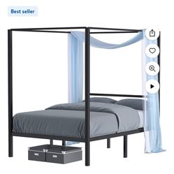 Full Canopy Bed (without Mattress)