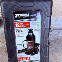 Torin Black 6-Ton Steel Hydraulic Bottle jack -