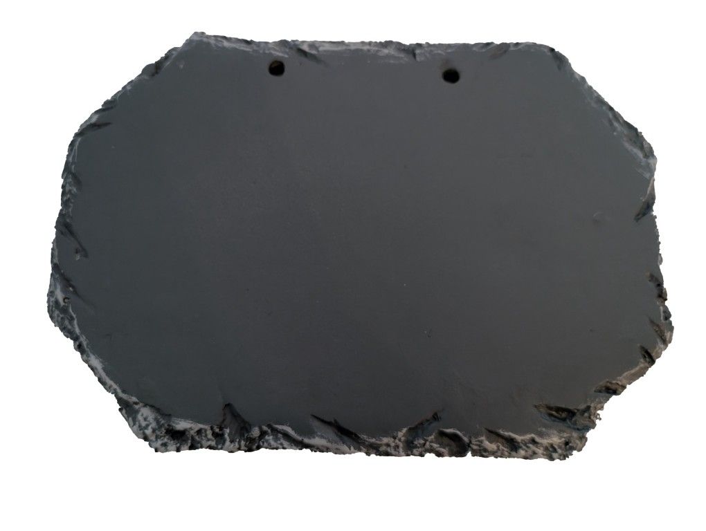 Rectangular faux slate sign