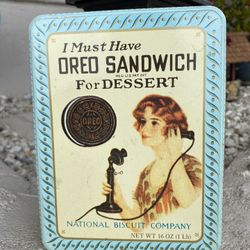 Vintage 1986 Oreo Cookie Tin