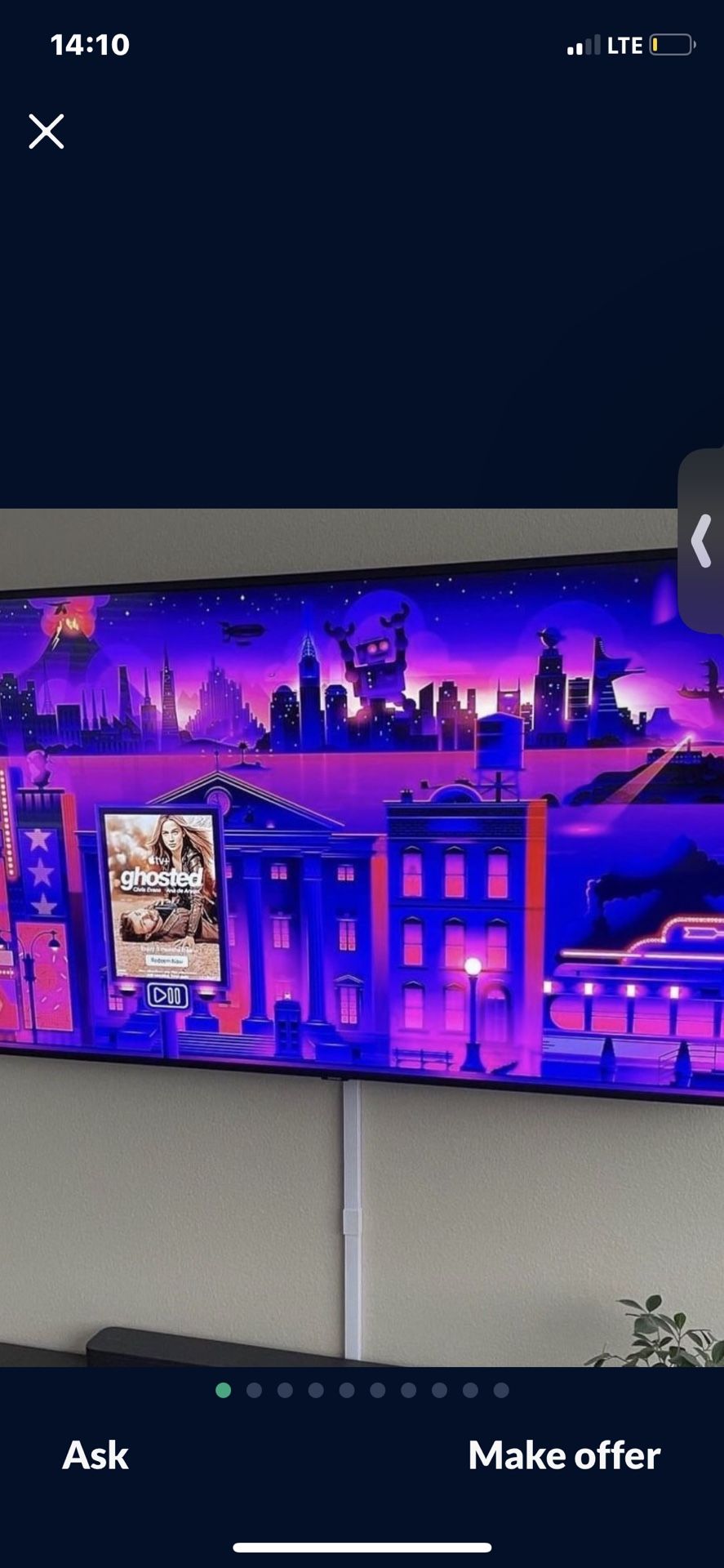 50” TCL Roku smart tv