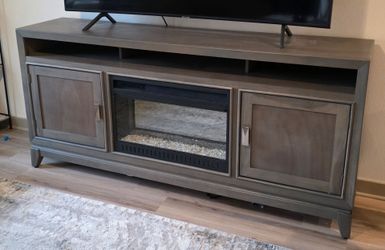 72 inch TV Stand with Fireplace