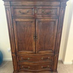 Solid wood armoire