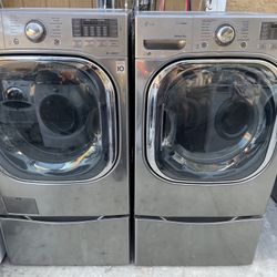 LG. WASHER  AND GAS DRYER 