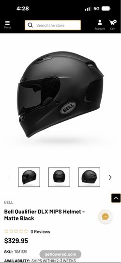 Bell Qualifier DLX MIPS Full Face Motorcycle Helmet – Matte Black – Clear Visor