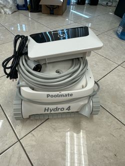 Corded Poolmate Hydro 4 Robotic Pool Vacuum Cleaner,Wall Climbing App Control Dual Turb
