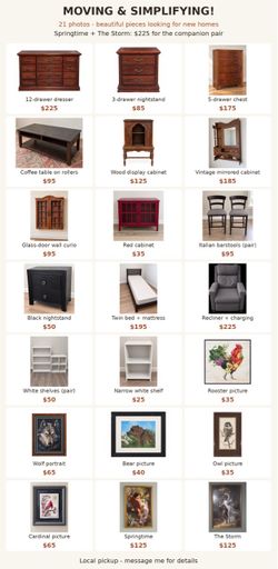 Moving Sale