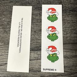 Supreme Grinch Mini Sticker 2024