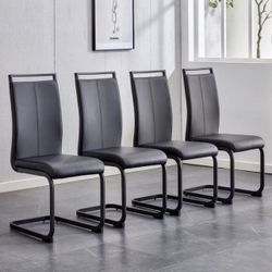 NEW Modern Dining Chair, PU Faux Leather High Back Upholstered Side Chair Only (NO Table )