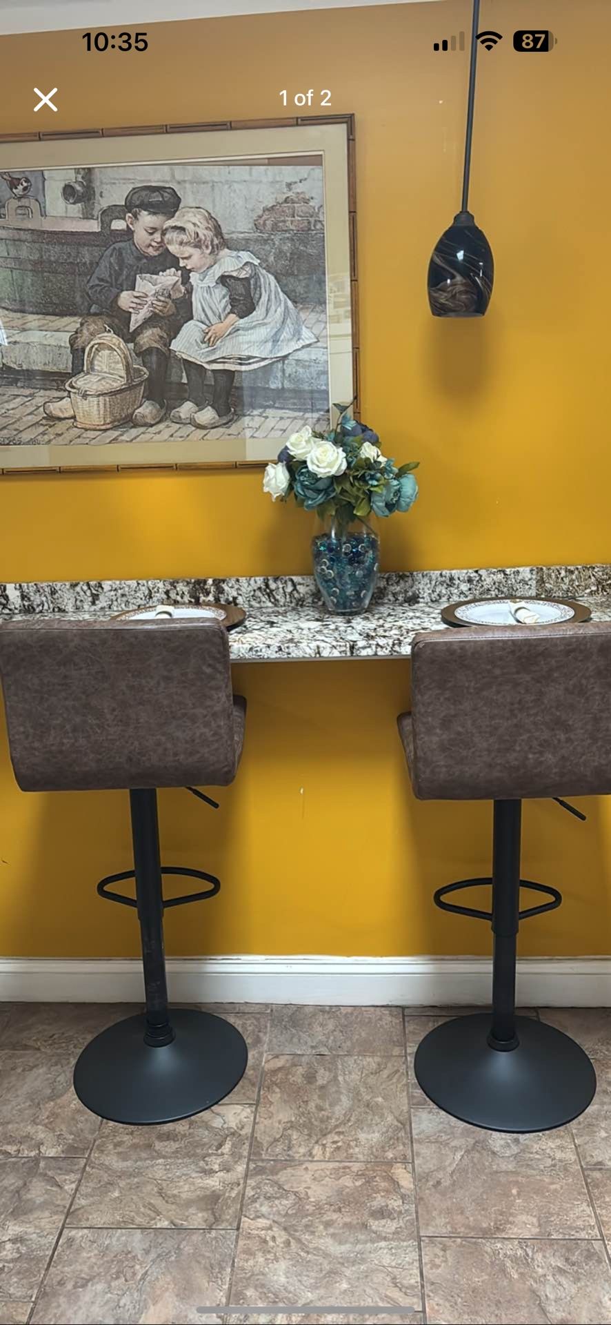 Brown Counter Stools