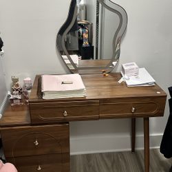 Modern Brown Vanity , Wood Vanity 