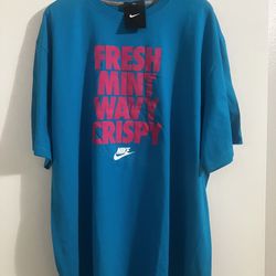 3XL NIKE T SHIRT “FRESH MINT WAVY CRISPY”  CONDITION: BRAND NEW WITH TAGS