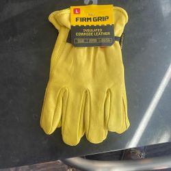 Insulated cowhide, leather work gloves