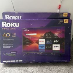 (2) 40inch Roku smart TV’s 