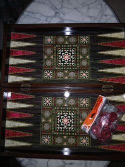 Egyptian Chess,Checker,Backgammon Game
