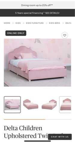 Brand New Never Used Pink Twin Size Bedframe