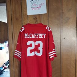Surprise Sticker With Xl 49ers Mccaffery Jersey