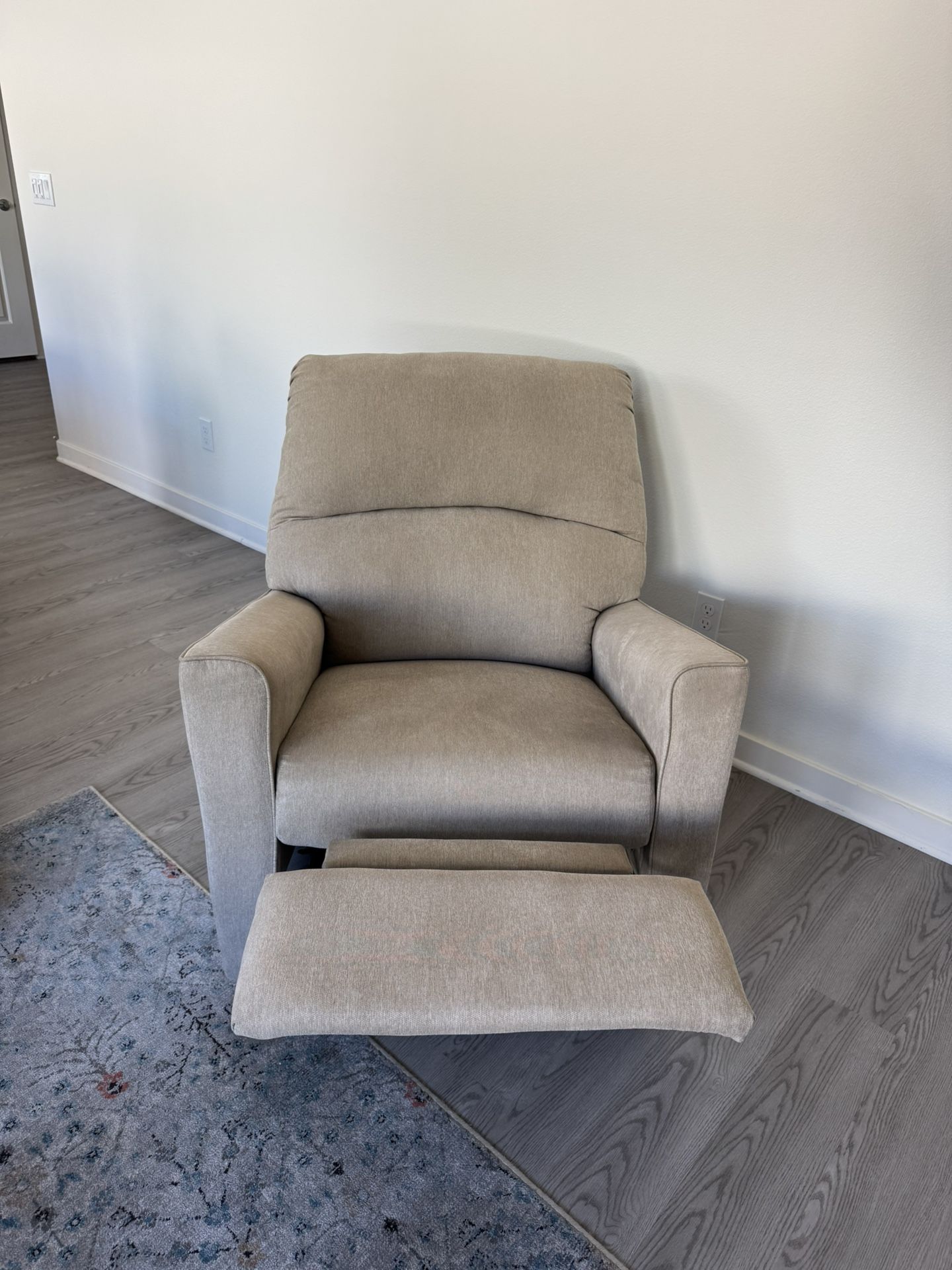 Beige recliner
