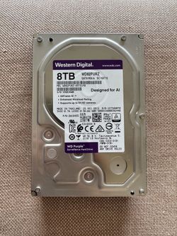 New Western Digital Purple 8TB SATA Hard Drive WD82PURZ