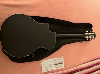 Yamaha Acoustic-Electric Guitar Black with Gig Bag