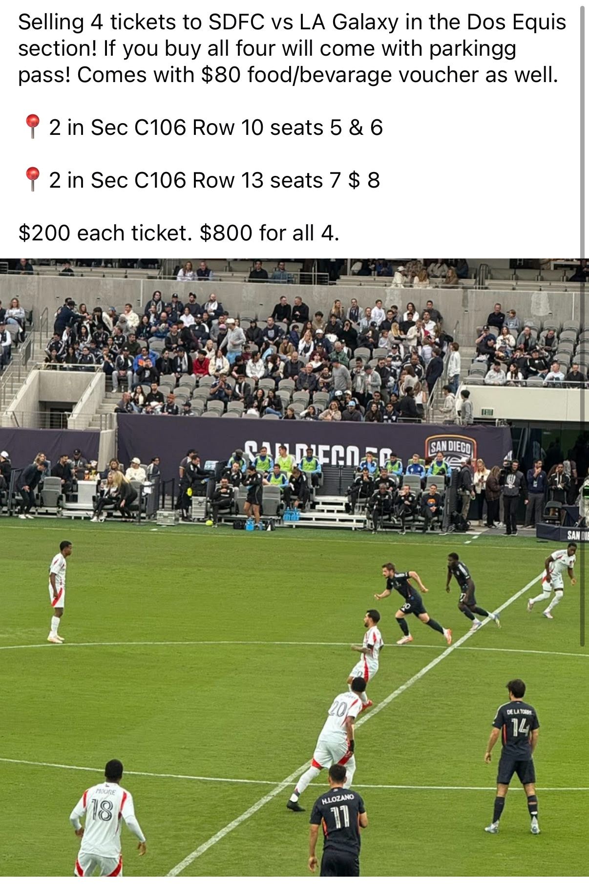 SDFC vs LA Galaxy Saturday 5/24