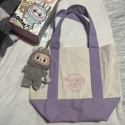 Traders Joe Bag With Labubu 