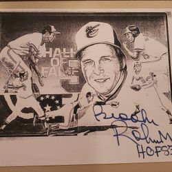 MLB - Brooks Robinson - Baltimore Orioles - Hall Of Fame (1983) - Autographed Document (8.5"W x 11"L)