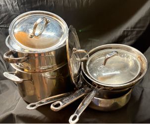 9 Piece Stainless Steel Pots Set