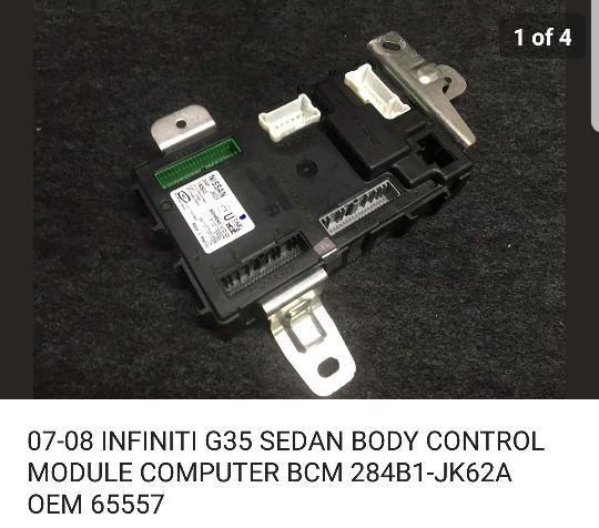 07-08 INFINITI G35 SEDAN BODY CONTROL MODULE BCM