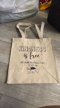UCI Health Blood Donor Center Canvas Tote Bag