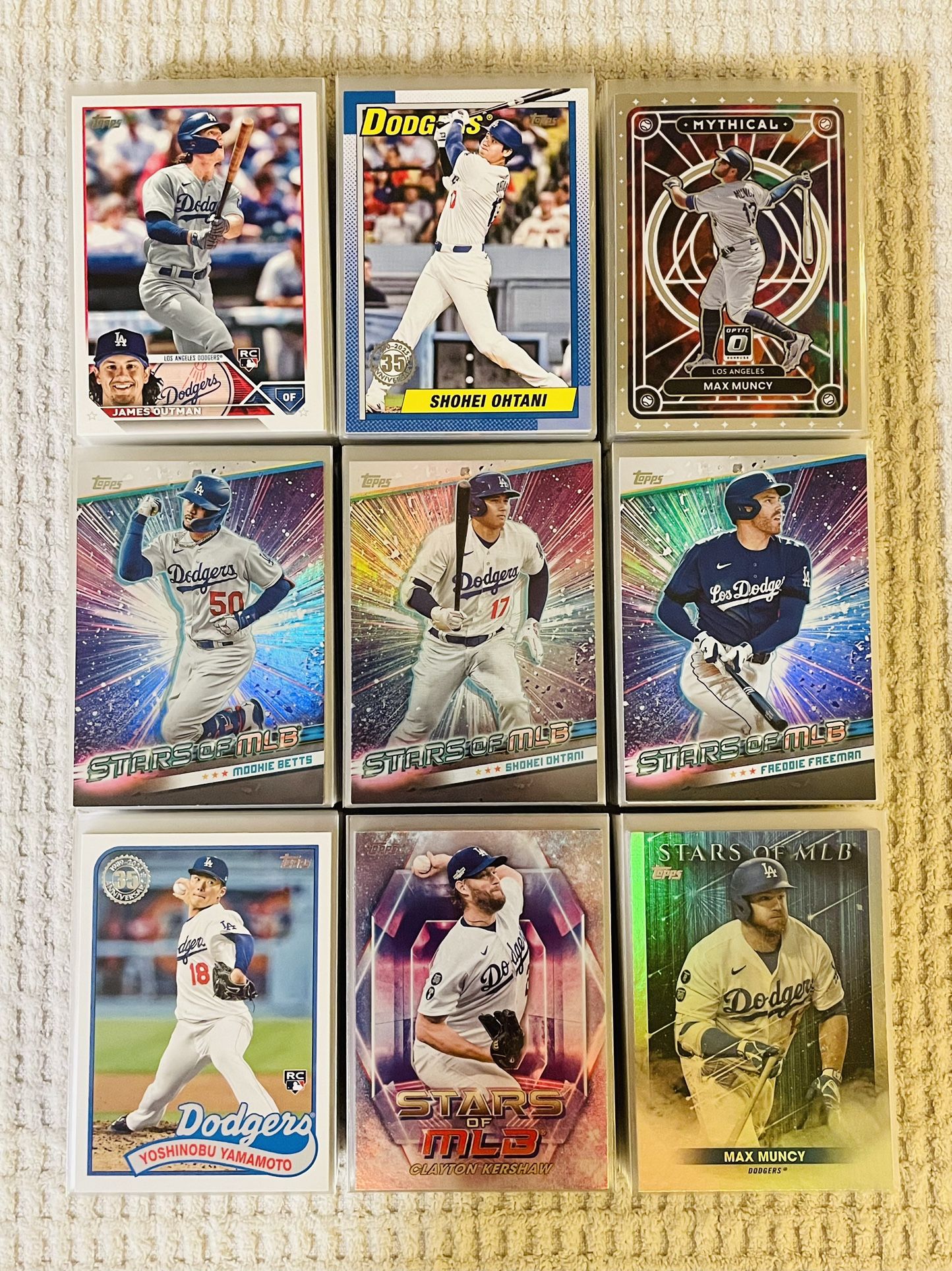 Los Angeles Dodgers 390 Card Baseball Lot! Rookies, Prospects, Parallels, Short Prints, Variations & More!
