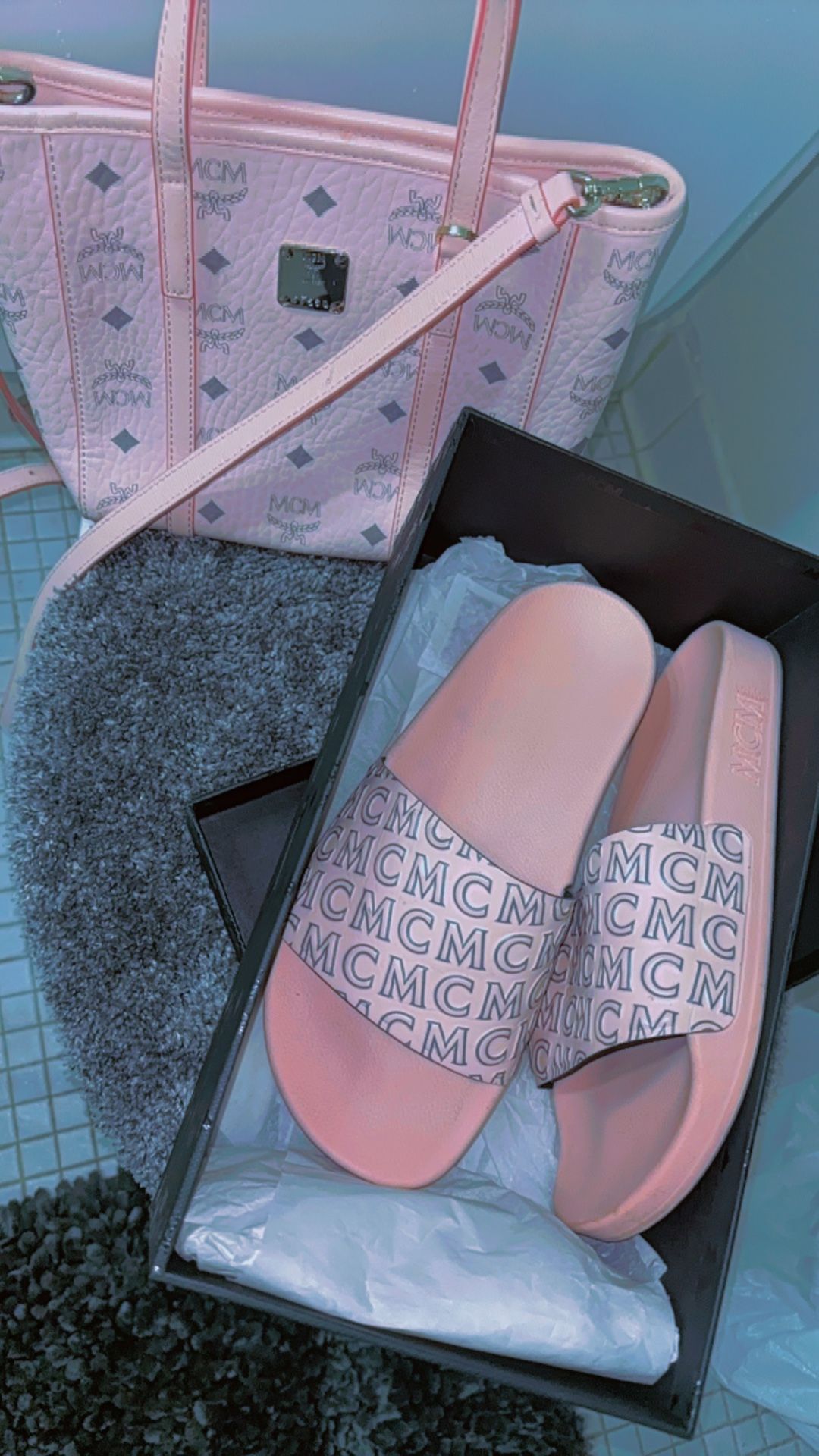 Mcm Bag And Slides