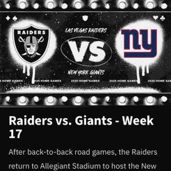 Las Vegas Raiders Vs New York Giants