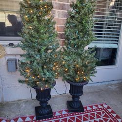 Porch Christmas Trees. Read Description Below 